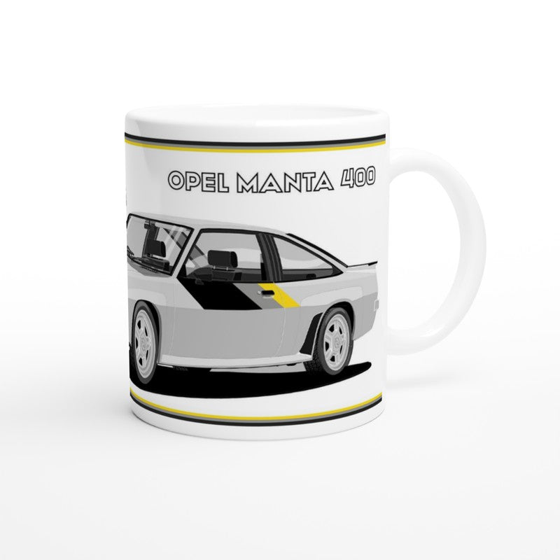 Opel Manta B2 400  in Silver Art Mug