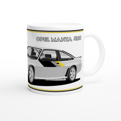 Opel Manta B2 400  in Silver Art Mug