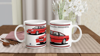 Opel Manta B2 Coupe Berlinetta Art Mug in Red