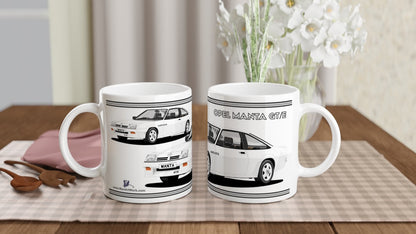 Opel Manta B2 Facelift Coupe GTE in White Art Mug