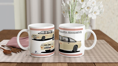 Opel Manta B2 Facelift Esclusive Coupe GTE in Light-Gold Art Mug