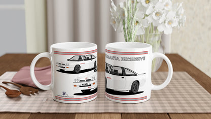 Opel Manta B2 Facelift Esclusive Coupe GTE in White Art Mug