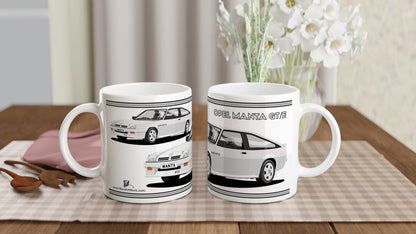 Opel Manta B2 Facelift Sportshatch GTE in Silver Art Mug