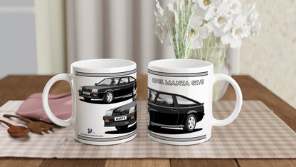 Opel Manta B2 Facelift Sportshatch GTE in Black Art Mug
