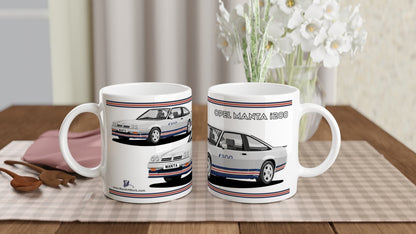 Opel Manta B2 Facelift  Coupe i200 in Silver Art Mug