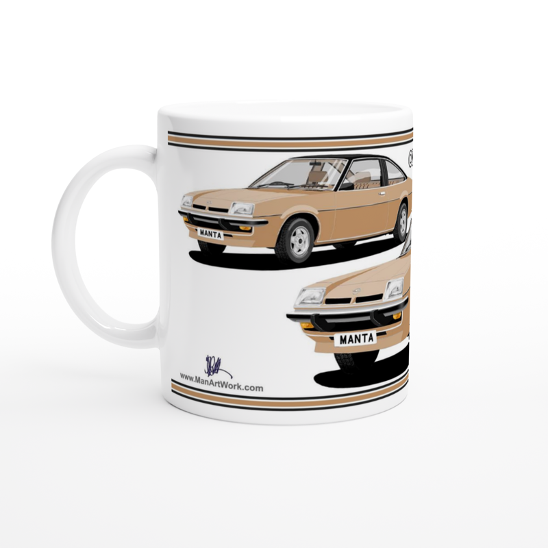 Opel Manta B Coupe Berlinetta in Bronze Art Mug