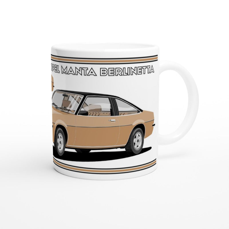 Opel Manta B Coupe Berlinetta in Bronze Art Mug