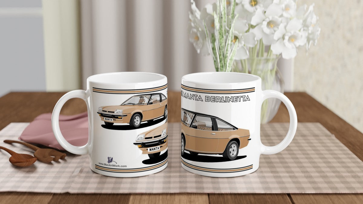 Opel Manta B Coupe Berlinetta in Bronze Art Mug