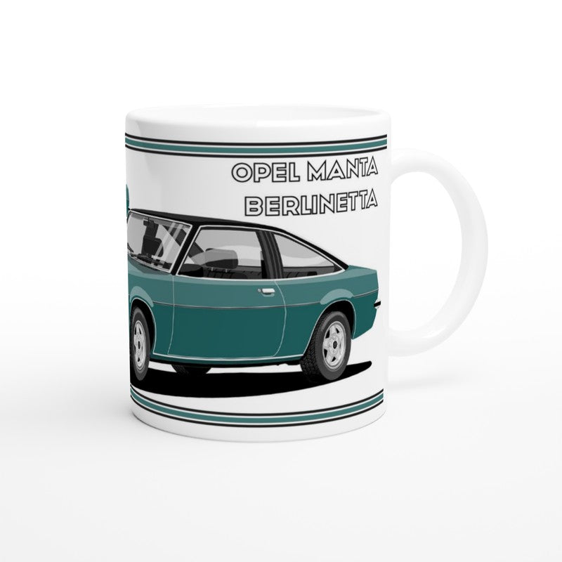Opel Manta B Coupe Berlinetta in Dark-Green Art Mug