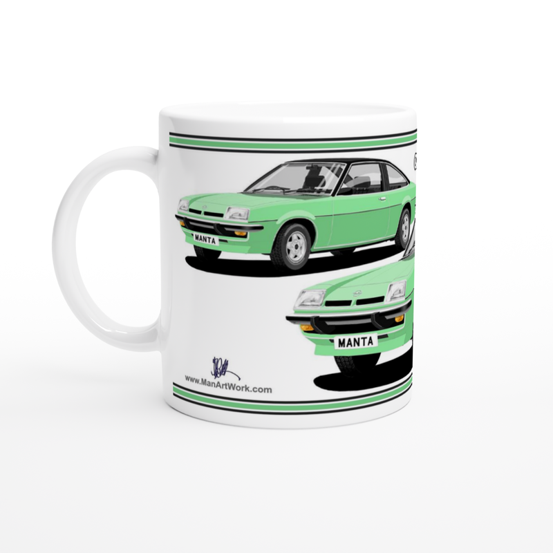 Opel Manta B Coupe Berlinetta in Green Art Mug