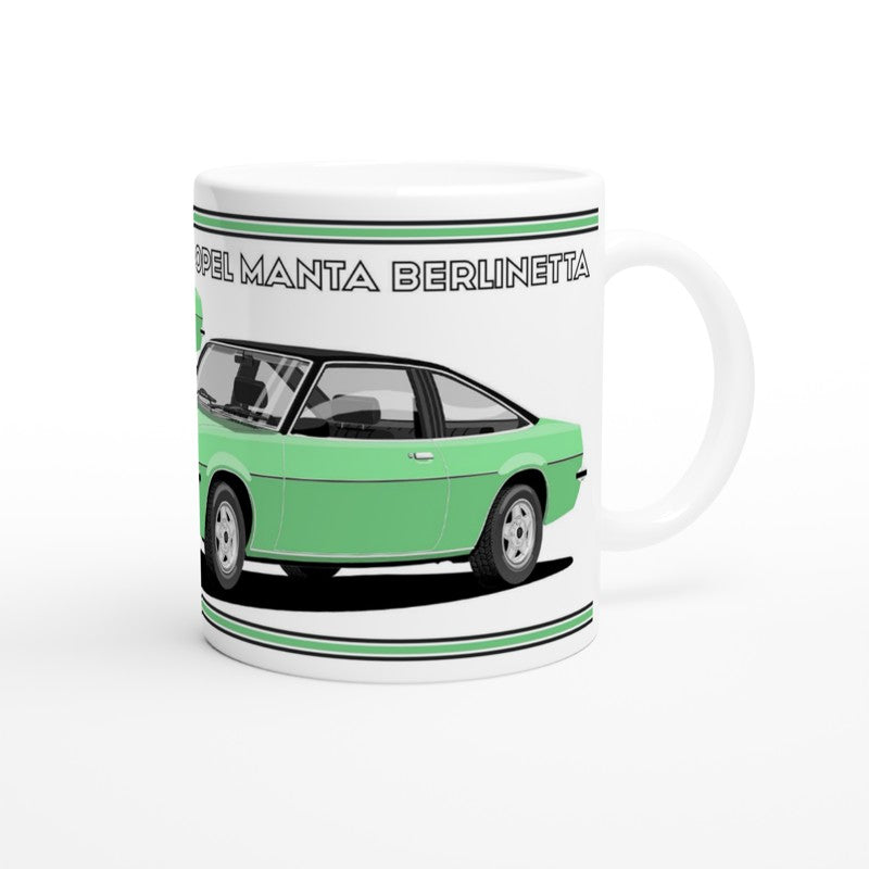 Opel Manta B Coupe Berlinetta in Green Art Mug