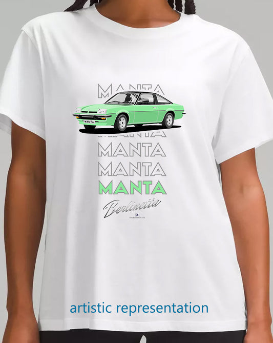 Opel Manta B Coupe Berlinetta in Green Art T Shirt