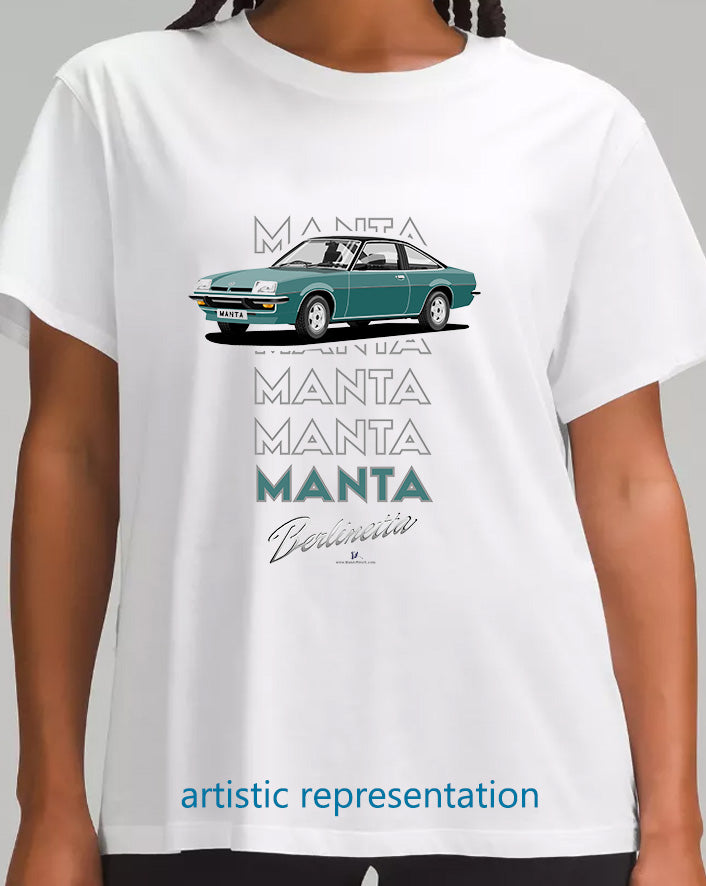 Opel Manta B Coupe Berlinetta in Dark Green Art T Shirt