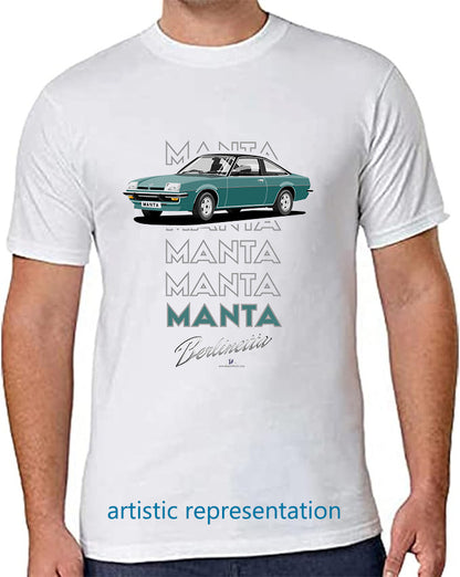 Opel Manta B Coupe Berlinetta in Dark Green Art T Shirt