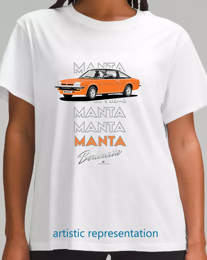 Opel Manta B Coupe Berlinetta in Orange Art T Shirt