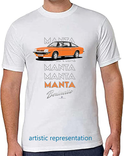 Opel Manta B Coupe Berlinetta in Orange Art T Shirt