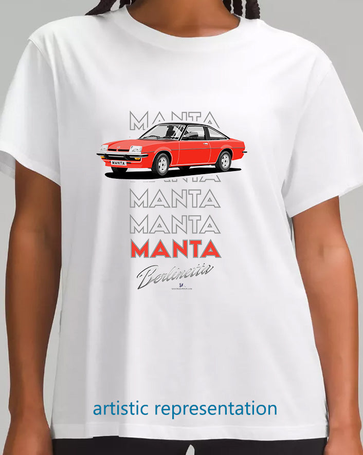 Opel Manta B Coupe Berlinetta in Red Art T Shirt