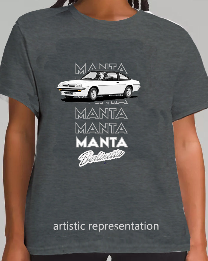 Opel Manta B Coupe Berlinetta in White Art T Shirt