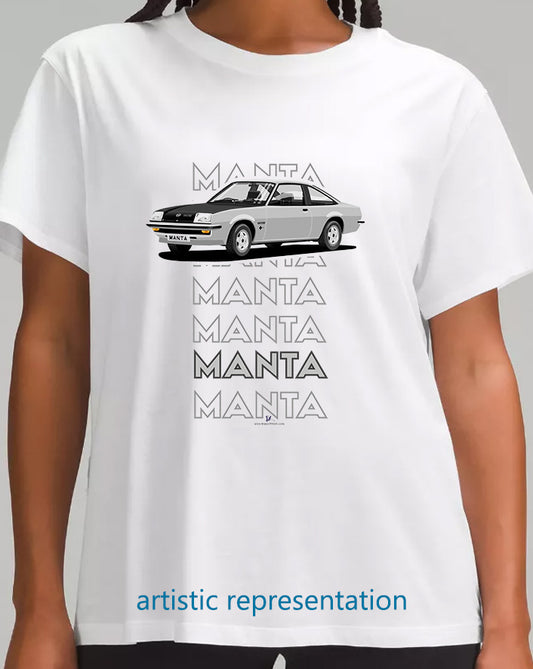 Opel Manta B Coupe GT/E in Silver Art T Shirt