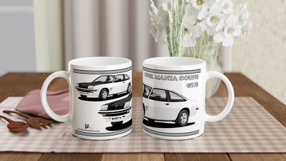 Opel Manta B Coupe GTE in White Art Mug