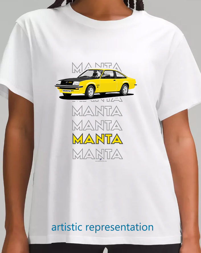 Opel Manta B Coupe GT/E in Yellow Art T Shirt
