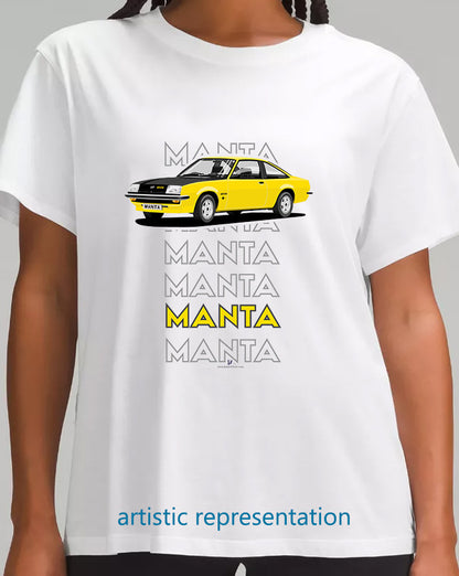 Opel Manta B Coupe GT/E in Yellow Art T Shirt