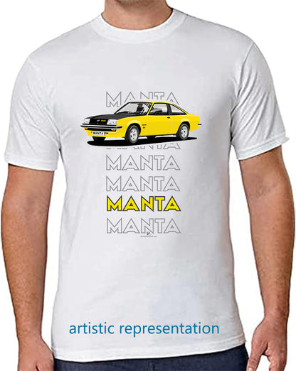 Opel Manta B Coupe GT/E in Yellow Art T Shirt