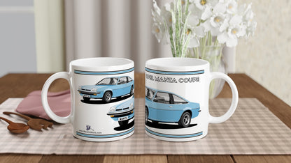 Opel Manta B Coupe in Blue Art Mug