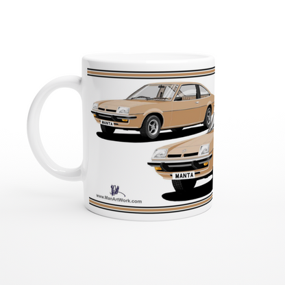 Opel Manta B Coupe in Bronze Art Mug