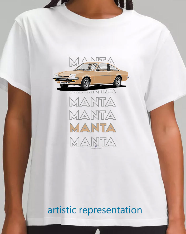 Opel Manta B Coupe in Bronze Art T Shirt