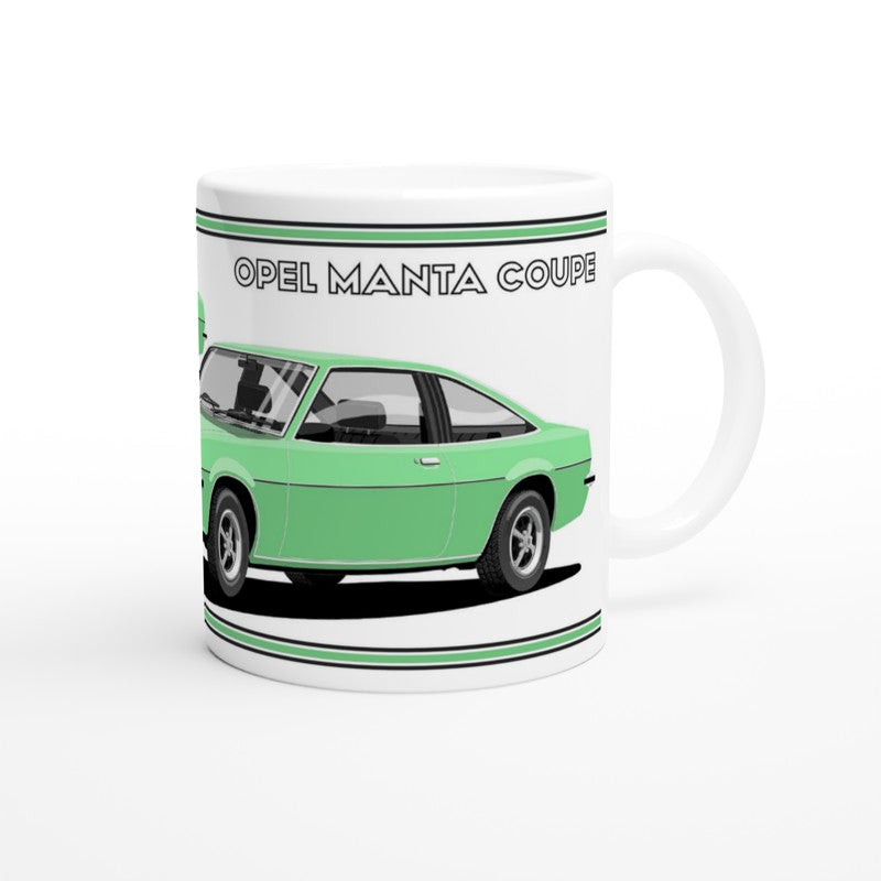 Opel Manta B Coupe in Green Art Mug