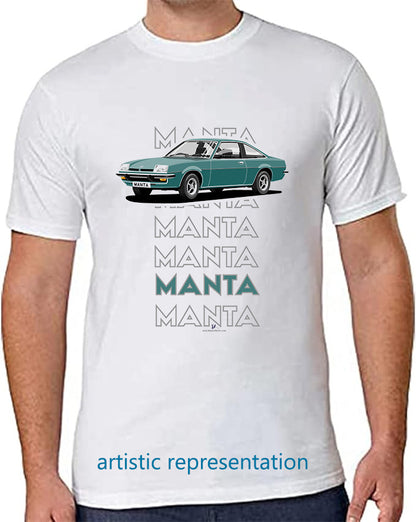 Opel Manta B Coupe in Dark Green Art T Shirt