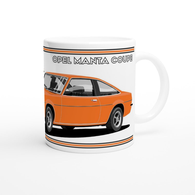 Opel Manta B Coupe in Orange Art Mug