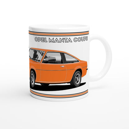 Opel Manta B Coupe in Orange Art Mug