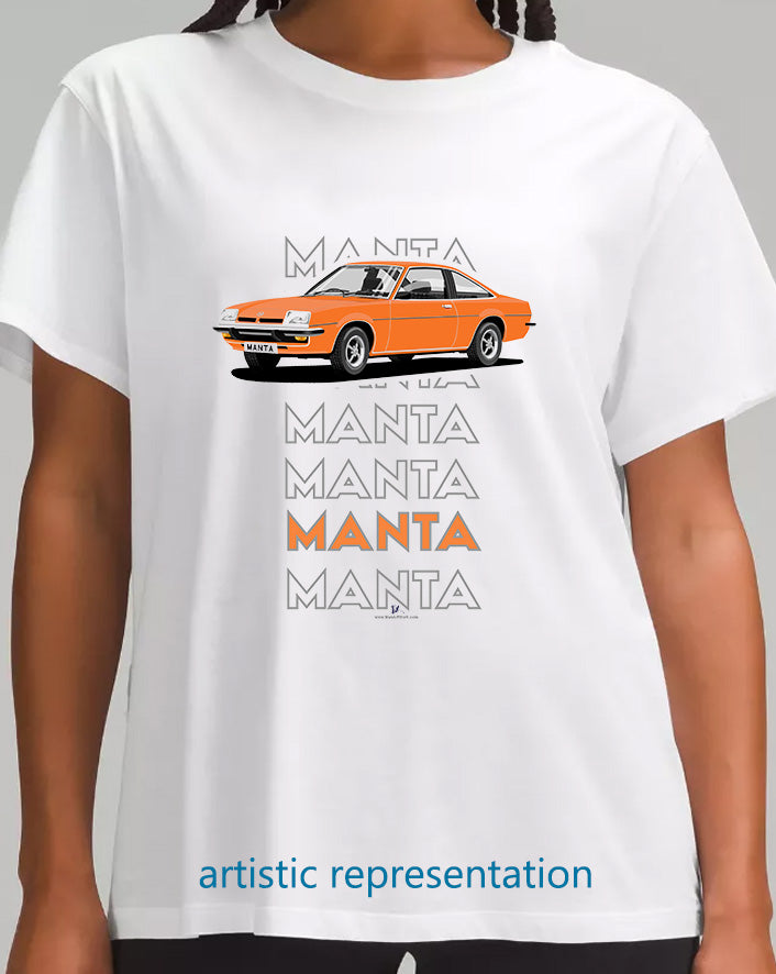 Opel Manta B Coupe in Orange Art T Shirt