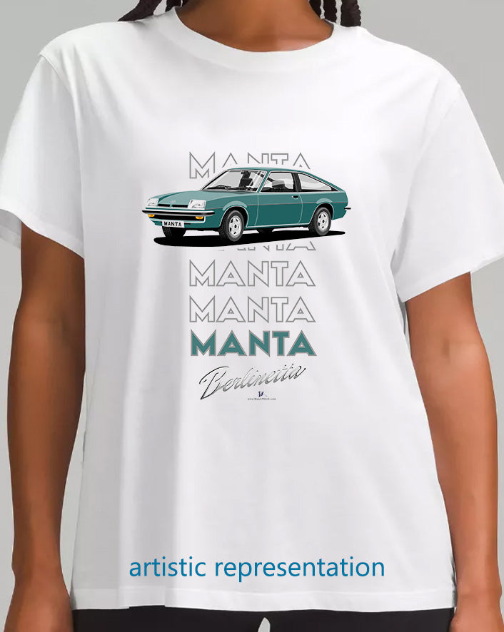 Opel Manta B Sportshatch Berlinetta in Dark Green Art T Shirt