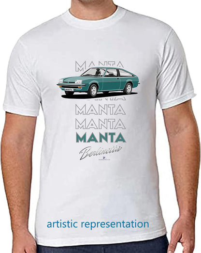 Opel Manta B Sportshatch Berlinetta in Dark Green Art T Shirt