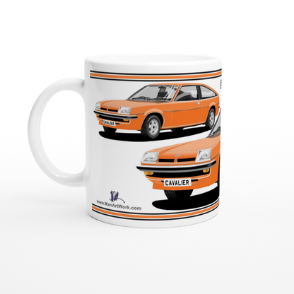 Opel Manta B Sportshatch Berlinetta in Orange Art Mug