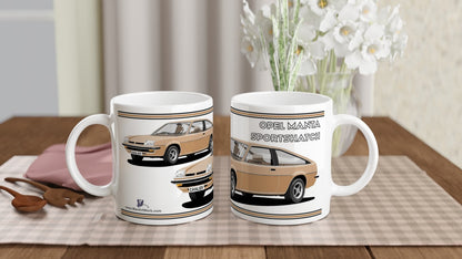 Opel Manta B Sportshatch Berlinetta in Bronze Art Mug