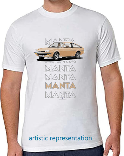 Opel Manta B Sportshatch in Bronze Art T Shirt