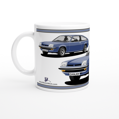 Opel Manta B Sportshatch in Dark Blue Art Mug