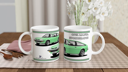 Opel Manta B Sportshatch in Green Art Mug