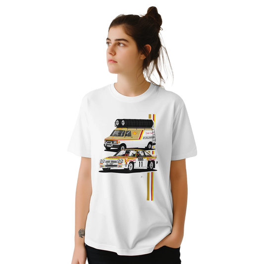 Opel Manta 400 Gold Card Rally with Bedford Support van T Shirt