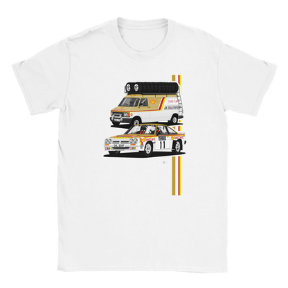 Opel Manta 400 Gold Card Rally with Bedford Support van T Shirt