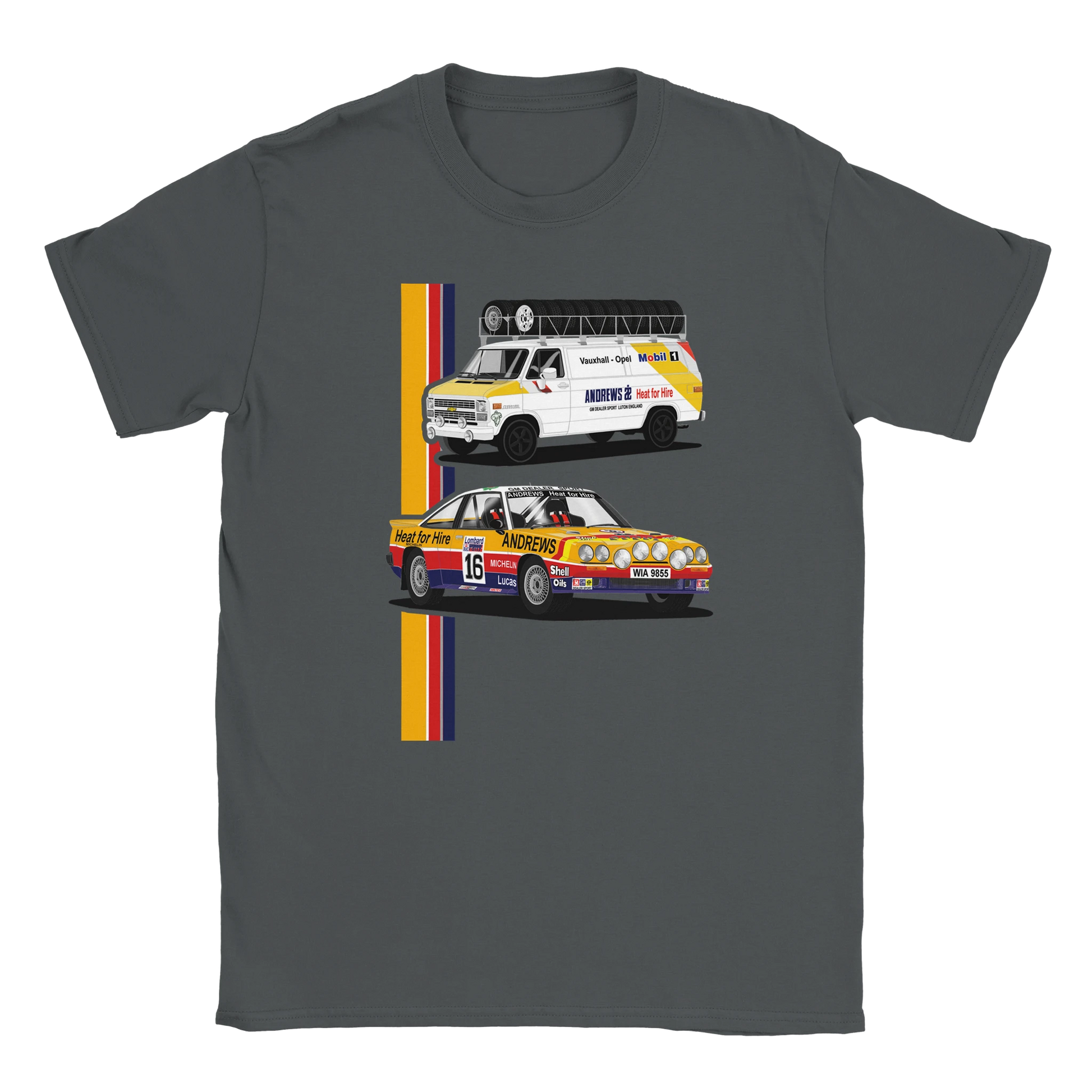 Opel Manta 400 Rally Andrews with GMC Van T Shirt (Grey)