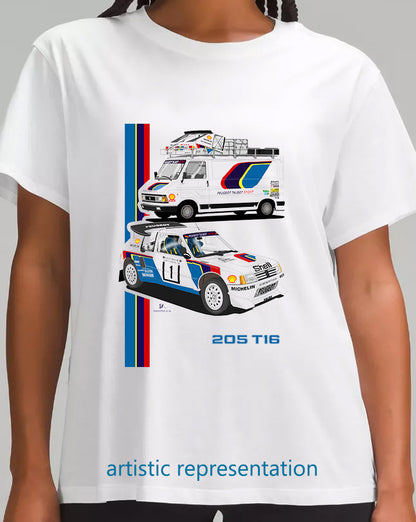 Peugeot 205 T16 Rally T Shirt