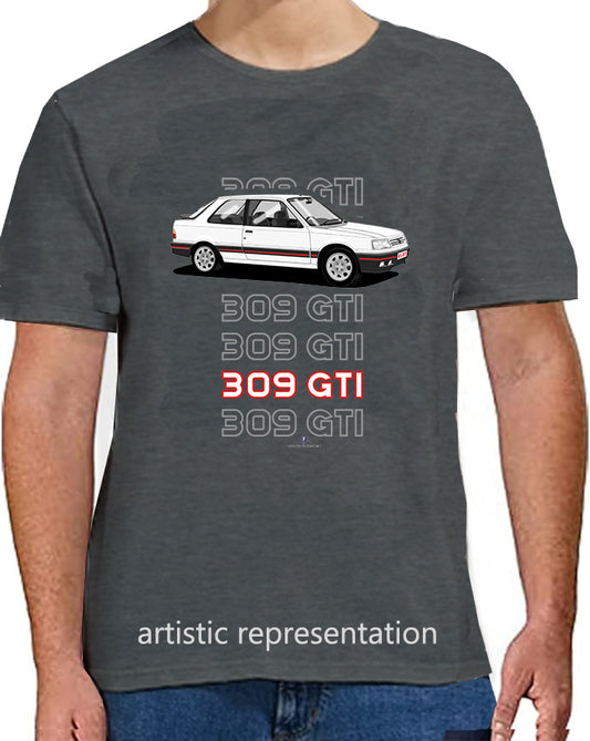 Peugeot 309 GTi in White T Shirt