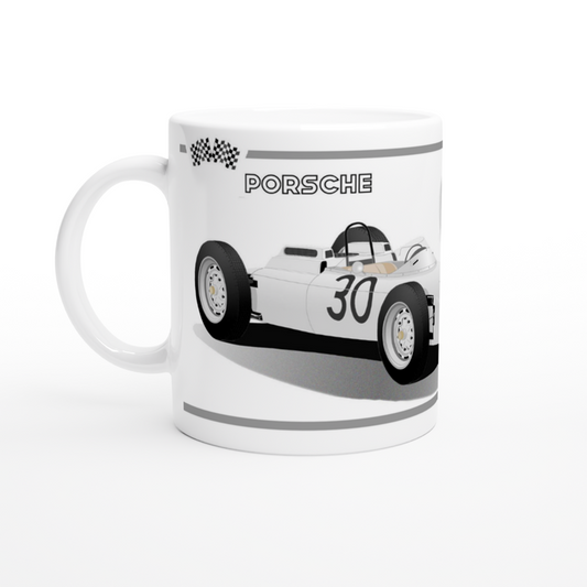 Porsche 804 1962 F1 Motor Racing Art Mug