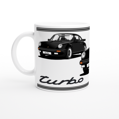 Porsche 911 Turbo (930) in Black Art Mug