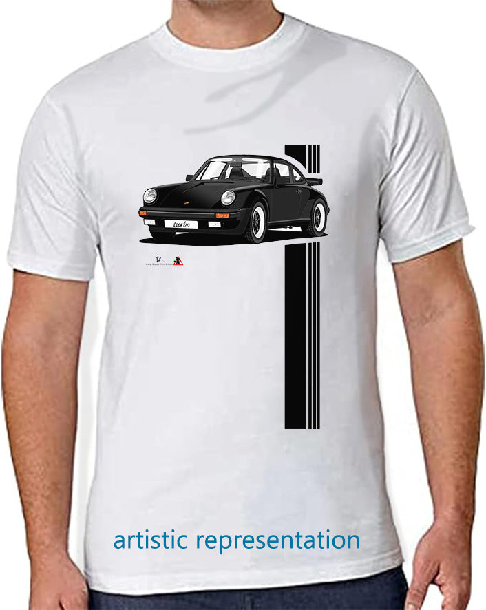 Porsche 911 Turbo (930) in Black T Shirt